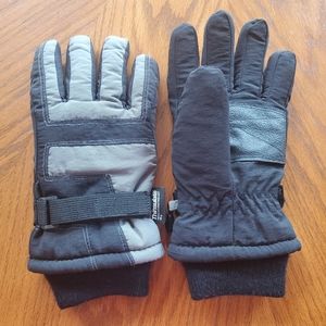 3m Thinsulate Gloves M Medium Black/Gray Boy's Gloves